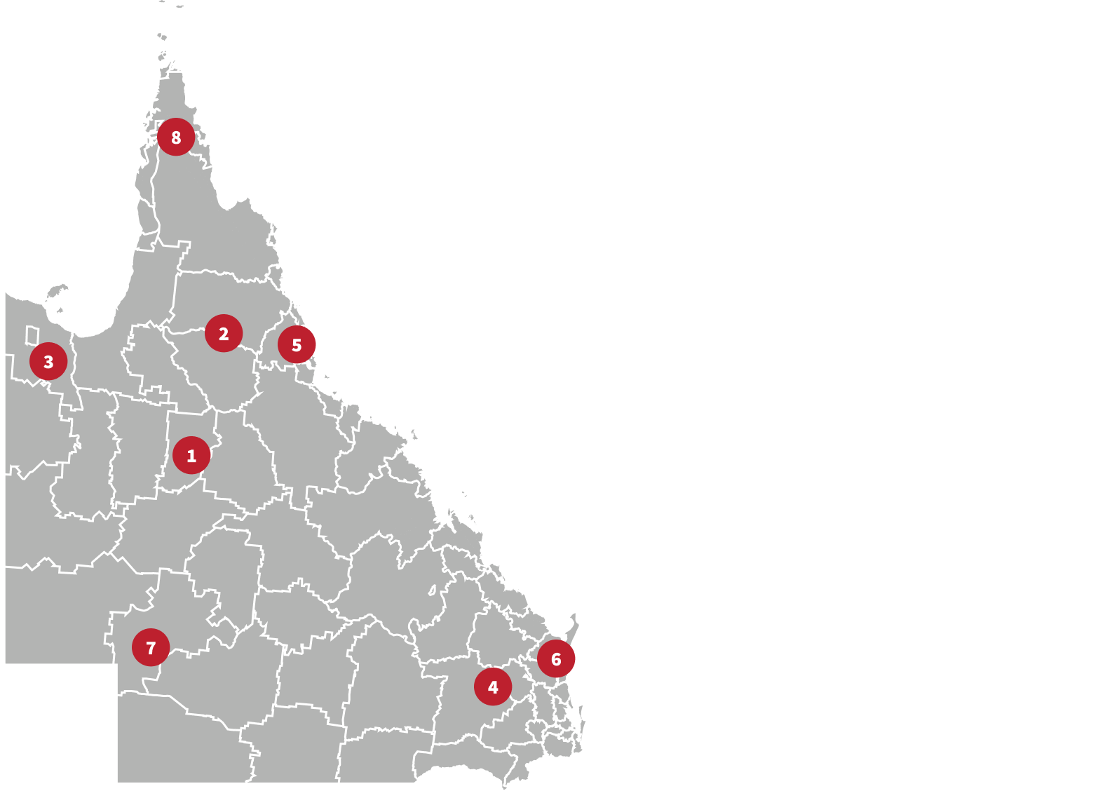 Queensland Region Map